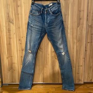 All Saints Men’s Distressed Cigarette Jeans